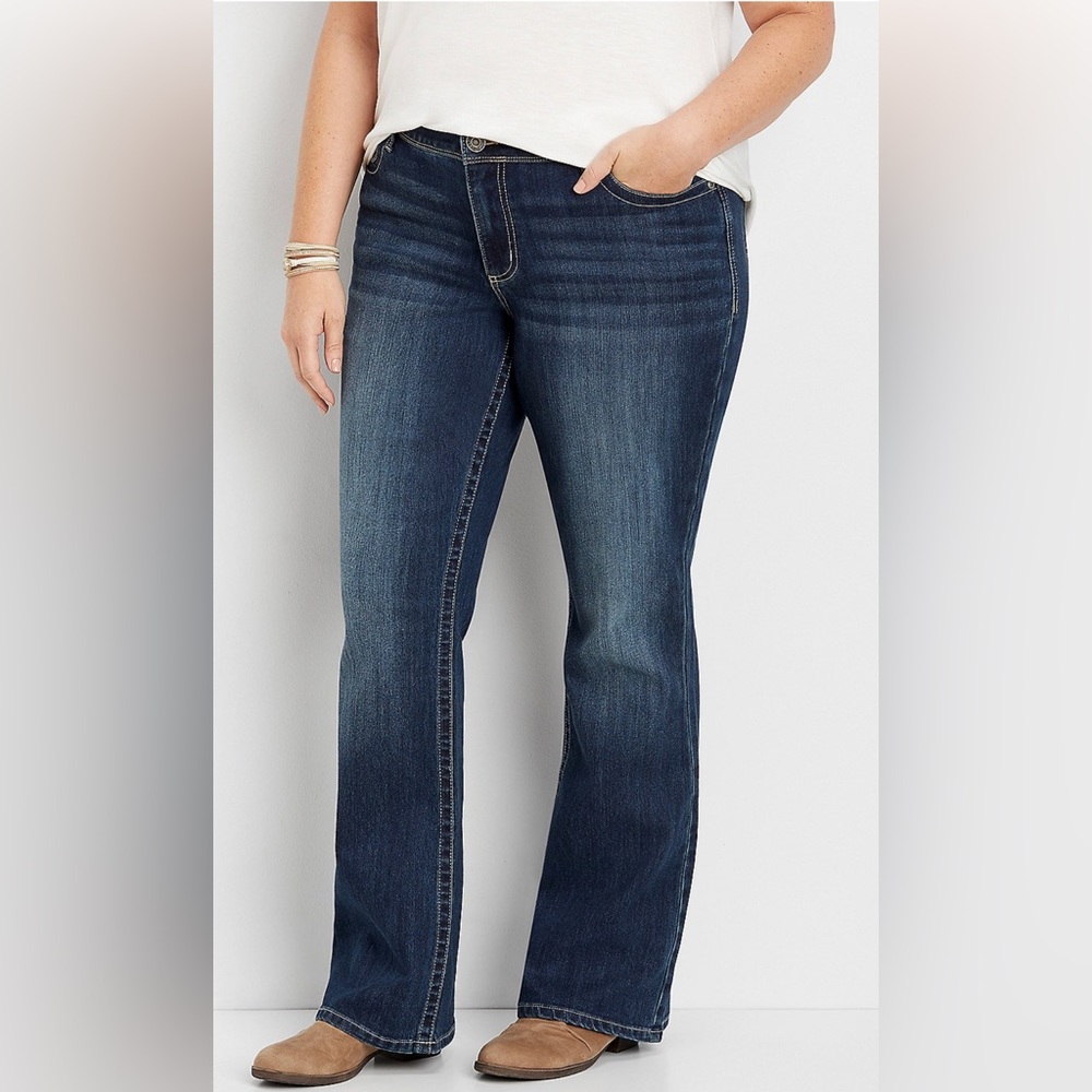 Maurices Plus Size DenimFlex™ Dark Wash Bootcut Jean - Size 18W